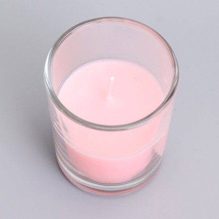 Aromatic candle in glass 5x6cm, rose-3