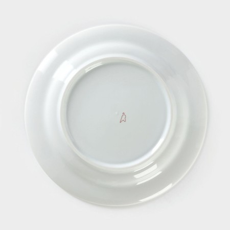 Porcelain plate "Pink flower", D = 24 cm-3