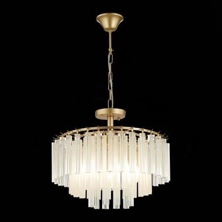 Suspended EVOLUCE lamp. Sle260103-05. Reggio. 5x40 watts, E14, 55x55x45 cm, Shampan-1