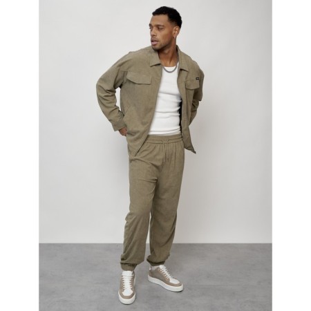 Male tracksuit, size 52, khaki color-12