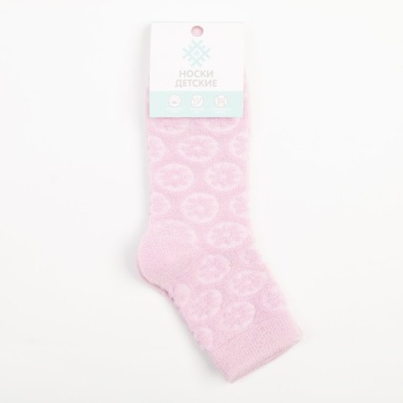 Socks for girls Tainted KAFTAN "Flowerers", size 18-20 cm, lilac color-4