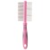 Delight Rose comb, with rings, double -sided, 24/37 teeth 25 mm, pink