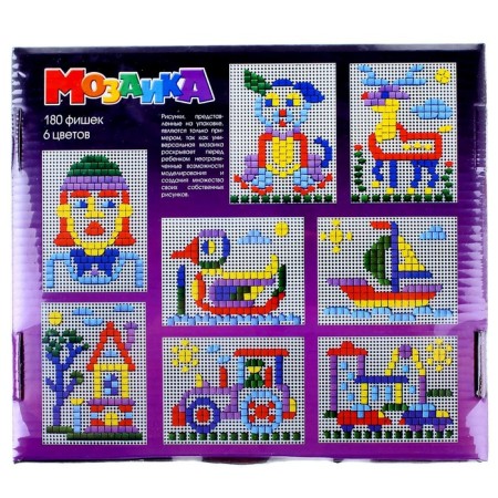 Square mosaic, 180 elements, 6 colors-1