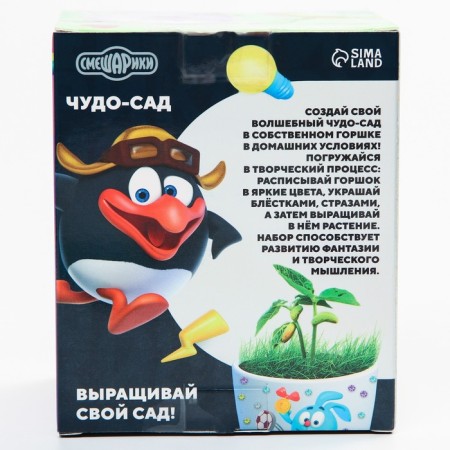 Set for creativity and experiments "Miracle-garden, grow grass" Smeshariki, germinar-5