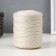 Knitting cord 100% polyester 5 mm cylinder, 180 g, 140 m 02 -milk