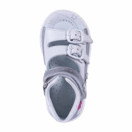 Baby sandals, size 30, silver color-2