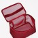 Cosmetic bag with lightning, burgundy color