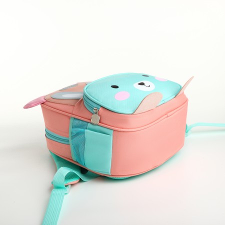 Children's backpack on the zipper "chosen", pink/turquoise color-3