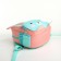 Children's backpack on the zipper "chosen", pink/turquoise color