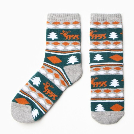 Nosk children's terry "Scandinavian patterns" Color gray, size 22-24