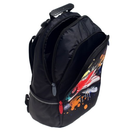 School backpack, 37 x 26 x 13 cm, ergonomic back, calligrata with "sneakers"-14