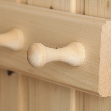 Ban "Classic" 4 hooks, linden, 35x6.5x7cm-2