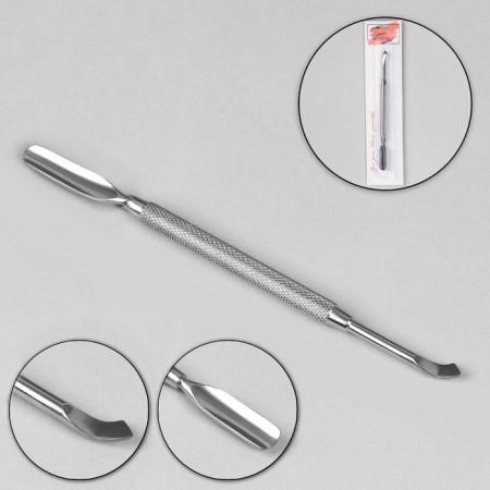 Chaber bilateral, concave blade, hatchet, 13.5 cm, on the blist, silver color-1