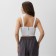 Women's tweed corset, mist, p. M, white