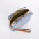 Cosmetic bag with lightning, blue color