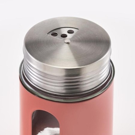 Special container, 7 × 11.5 cm, glass/metal, coral-3