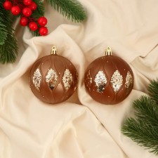 Set of balls plastic D-8 cm, 2 pcs 