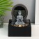 The desktop fountain from the network, backlight "Mediting Buddha" gray 18x18x24 cm