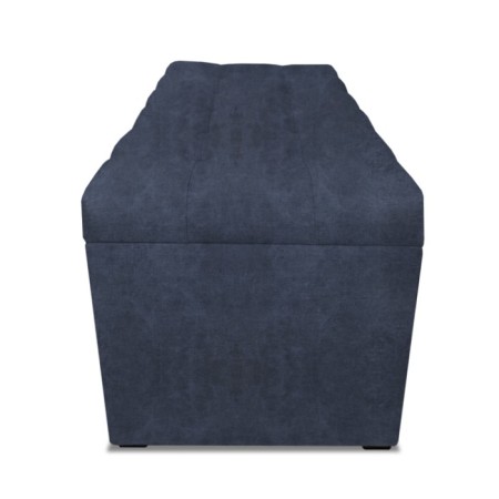 Puff with a lid and weighting, 800 × 400 × 420 mm, Dakota velor, Denim color-4
