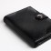 Male purse on Magnet, 3 in 1, for bills, auto documents and passports, black color