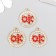 Decor for creativity metal, rhinestones "everything will be fine - OK" 2x1.8 cm