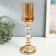 Summary Metal for 1 candle "Classic - two transparent balls" gold 26x11x11 cm