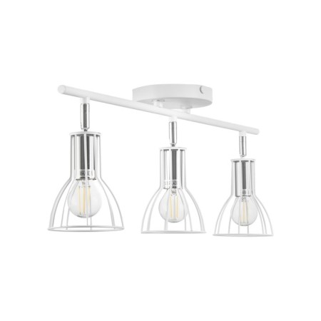 Lamp "Boston" 3x60W E14 white/chrome-4