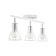 Lamp "Boston" 3x60W E14 white/chrome