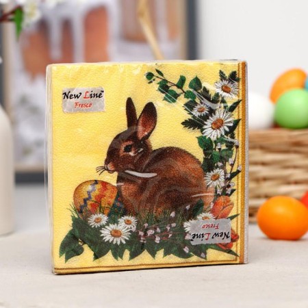 Paper NEW Line “Easter Rabbit”, 2 layers, 33*33 cm, 20 pcs.