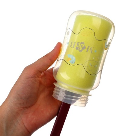 Rock’N’Roll bottle washing with a burgundy sponge, 38 cm.-1