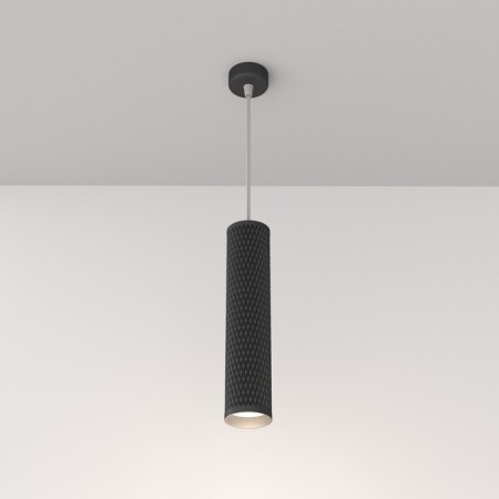 Suspension lamp Technical P038PL-01B, 1xGU10, 10W, 6.5x6.5x30 cm, black color-2