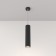 Suspension lamp Technical P038PL-01B, 1xGU10, 10W, 6.5x6.5x30 cm, black color