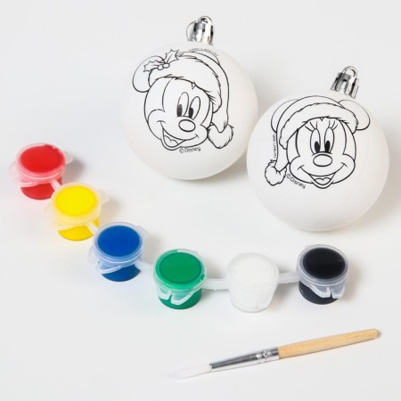 Set for creativity for the New Year "New Year's ball for coloring", 2 pieces 5.5 cm, Mickey Mouse-2