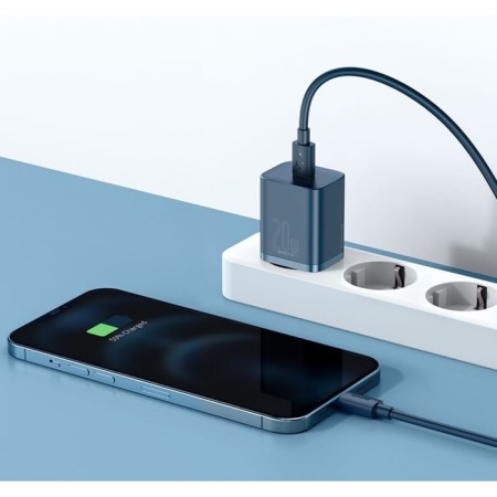 Network charger Baseus, Type - C, 3 A, QC, 20W, Blue-7