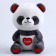 Soft toy "panda", size 22 cm, gray-white color
