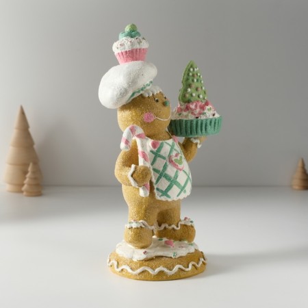Souvenir Polystone "Power Confectioner with Sweets" 13x9x23.5 cm-2