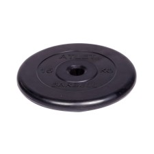 Rubbed disk d = 31 mm, black color, 15 kg ATLET