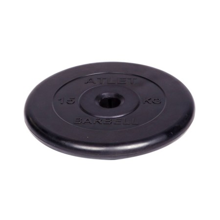 Rubbed disk d = 31 mm, black color, 15 kg ATLET