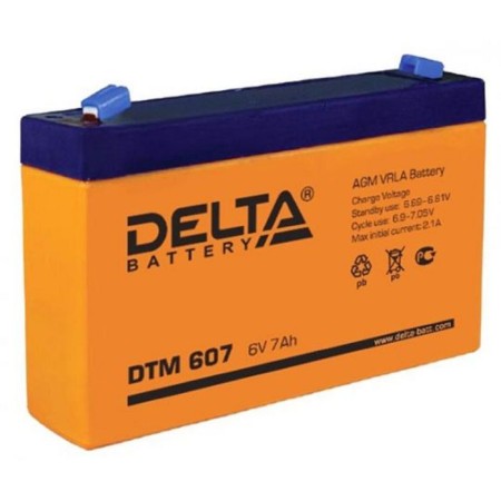 Delta 7 Ach 6 volt DTM 607 Battery