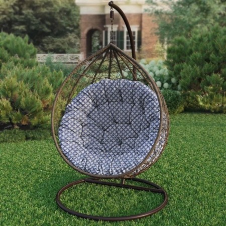 Hindy swing pillow, diameter 115 cm, blue color