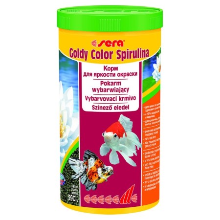 Feed Sera Goldy Color Spirulina for goldfish, in granules, 1 l, 390 g