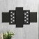 Photo frame plastic in 4 photos 10x15 cm "pattern" black 35x62x2 cm