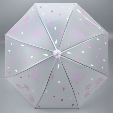 Umbrella - a semiautomatic “small umbrella” cane, 8 spokes, r = 45 cm, mix drawing-8