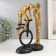 Polystone souvenir "Kiss, pair, monocycle and balloon" Gold 26x17x11 cm