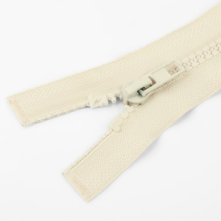Lightning "Tractor", No. 5, connective, locking machine, 80 cm, ivory color-1