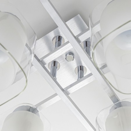 Ceiling Citilux Cutilux CL111180, 76.5x76.5x23.5 cm, 8x75W, E27, Gray color-6