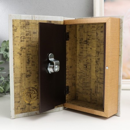 Safe-book wood to the leatherette "Family Tree" 21x13x5 cm-3