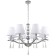 Suspended chandelier Nifty 8xe14 40w, size 82x82x73-104 cm, color chromium