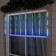 Garland "icicles" 2.5 × 0.5 m, IP65, transparent thread, 288 LED, glow of multi with a drain effect, 12 V