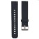 20 mm watch strap, with quick-detachable studs, silicone, L-21.5 cm, black